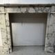 Louis XVI Style White Veined Carrara Marble Fireplace 19th Century