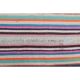Tapis de couloir kilim turc vintage en laine et coton rose noué à la main