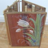 Miroir triptyque - début XXème - cadre doré - 71x29cm