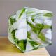 Vase en verre vert portugais de Marinha Grande