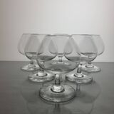 6 verres à cognac en cristal de Baccarat