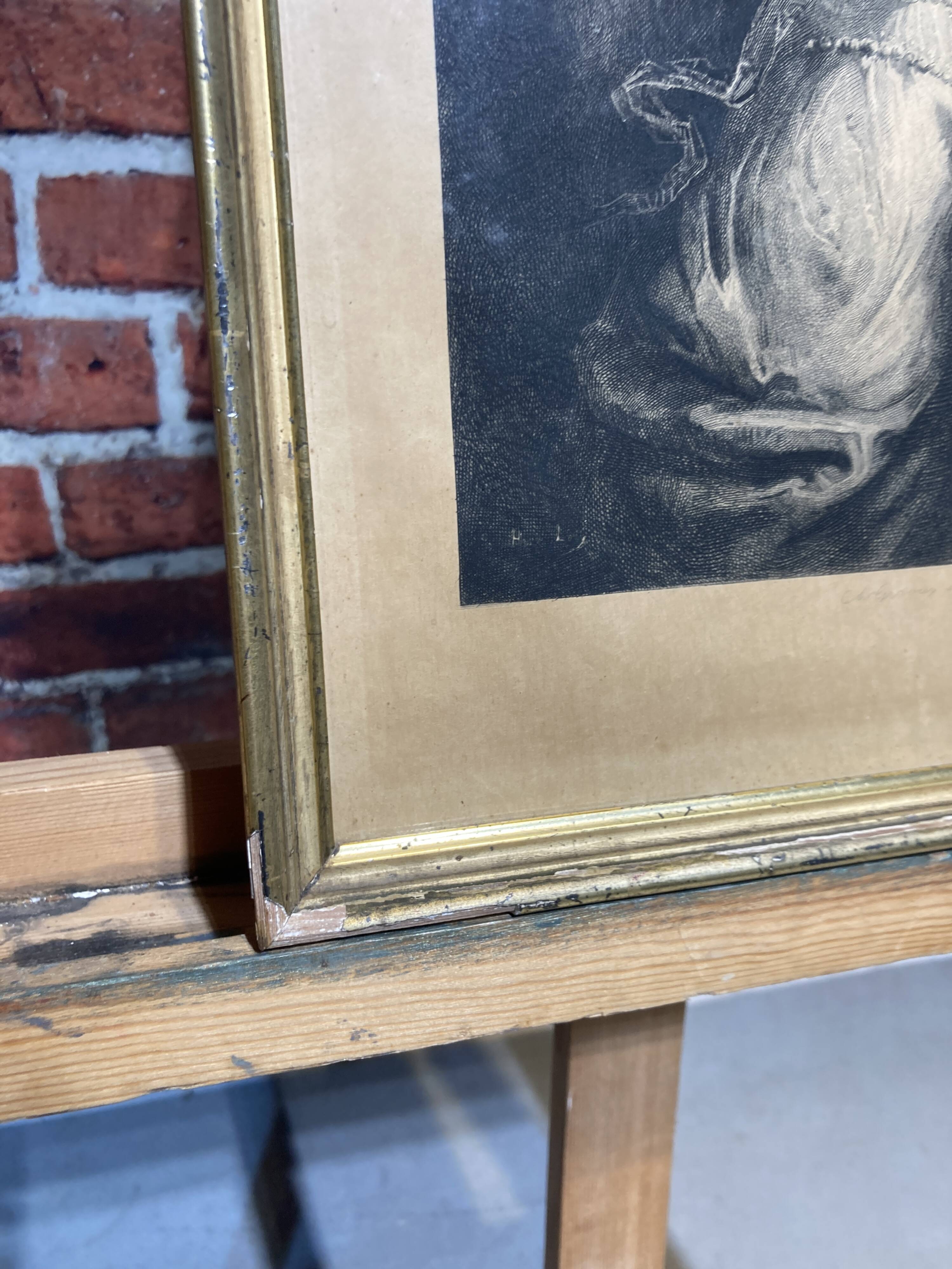 Engraving of a woman.