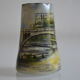miniature vase with painted decoration from the city of Huy in Belgium
