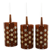Lampe suspendue  par  Verner Wood Wood Danemark. 1960s.