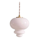 Scandinavian pendant light in white opaline (2 available), 1960