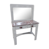 Art Deco table with 2 drawers and mirror, side table