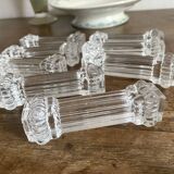 Antique glass knife holders