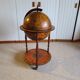 Vintage globe bar cabinet, colonial style, Italy, 1970s