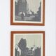 Set of 2 mid-century Erling Juhl wood prints in original larch wood frames / 1960s