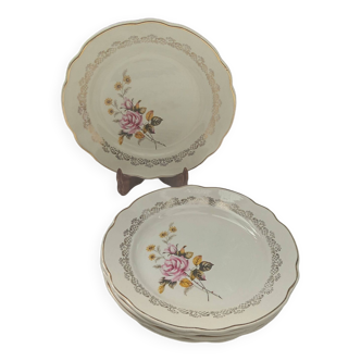 6 assiettes plates Sarreguemines