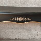 Large console in blackened wood