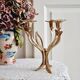 Chandelier haut laiton fleurs