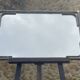 Vintage rectangular wall mirror in tubular metal and brass, 1970s/1980s.