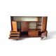 Scandinavian vintage teak library enfilade Denmark design -1960