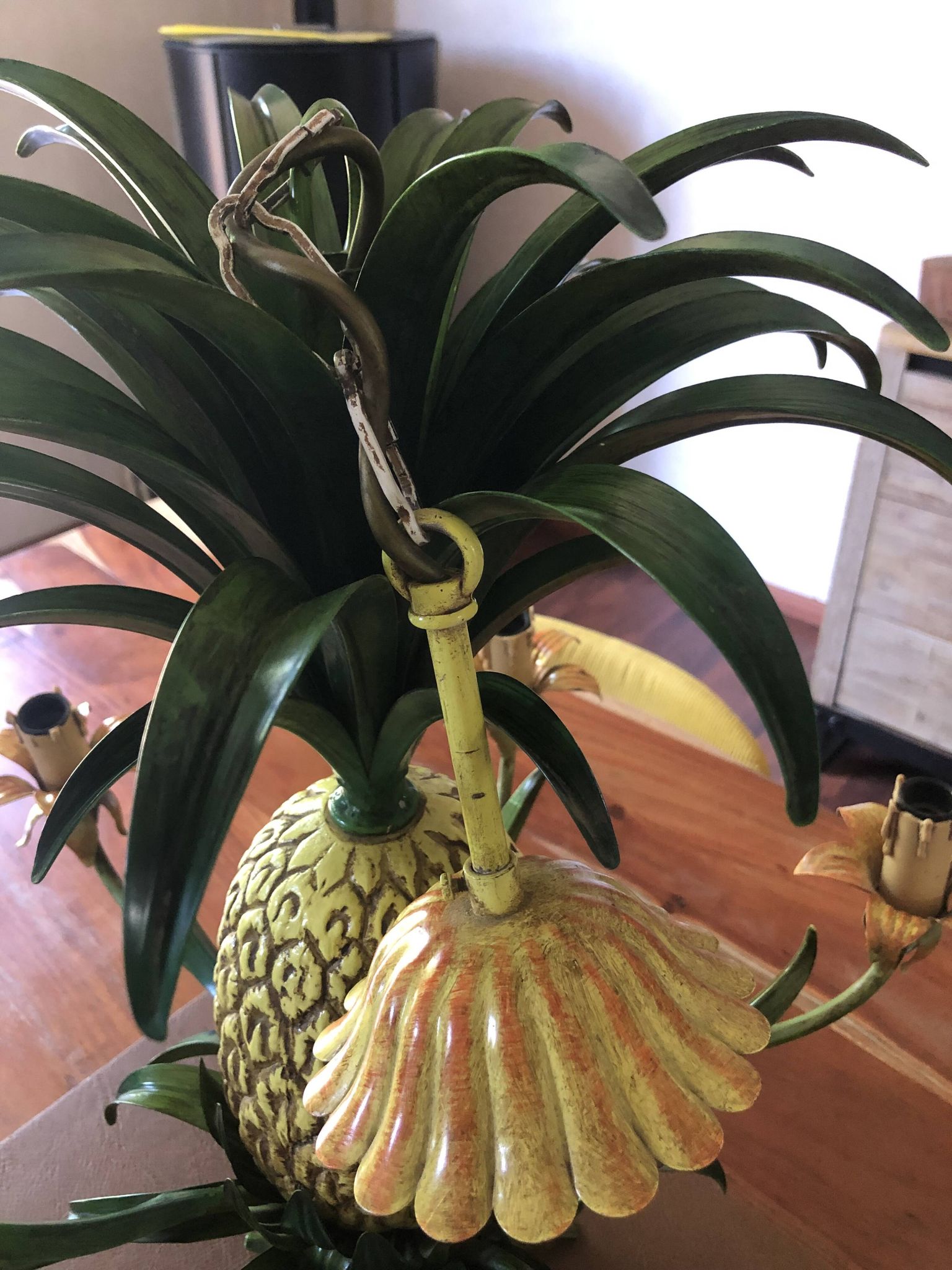 Vintage 1950s pineapple chandelier by Maison Charles.