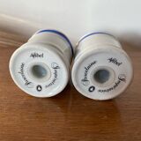 Salt & pepper shakers afibel porcelain empress made in france vintage