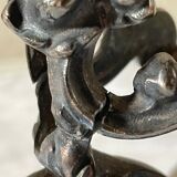 Silver metal planter