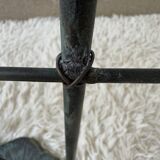 Table basse nénuphars en bronze vintage