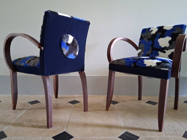 Paire de fauteuils bridge