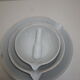 Suite of 3 avignon porcelain mortars with pestle
