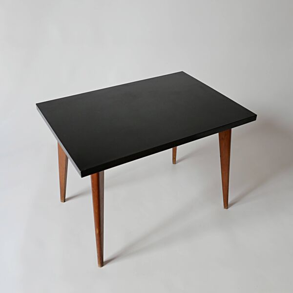 Table basse vintage design 1960 1970 en bois et formica années 60 70