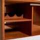 Teak Bar Cabinet with Drop-Down Door, Scandinavia, 1960s