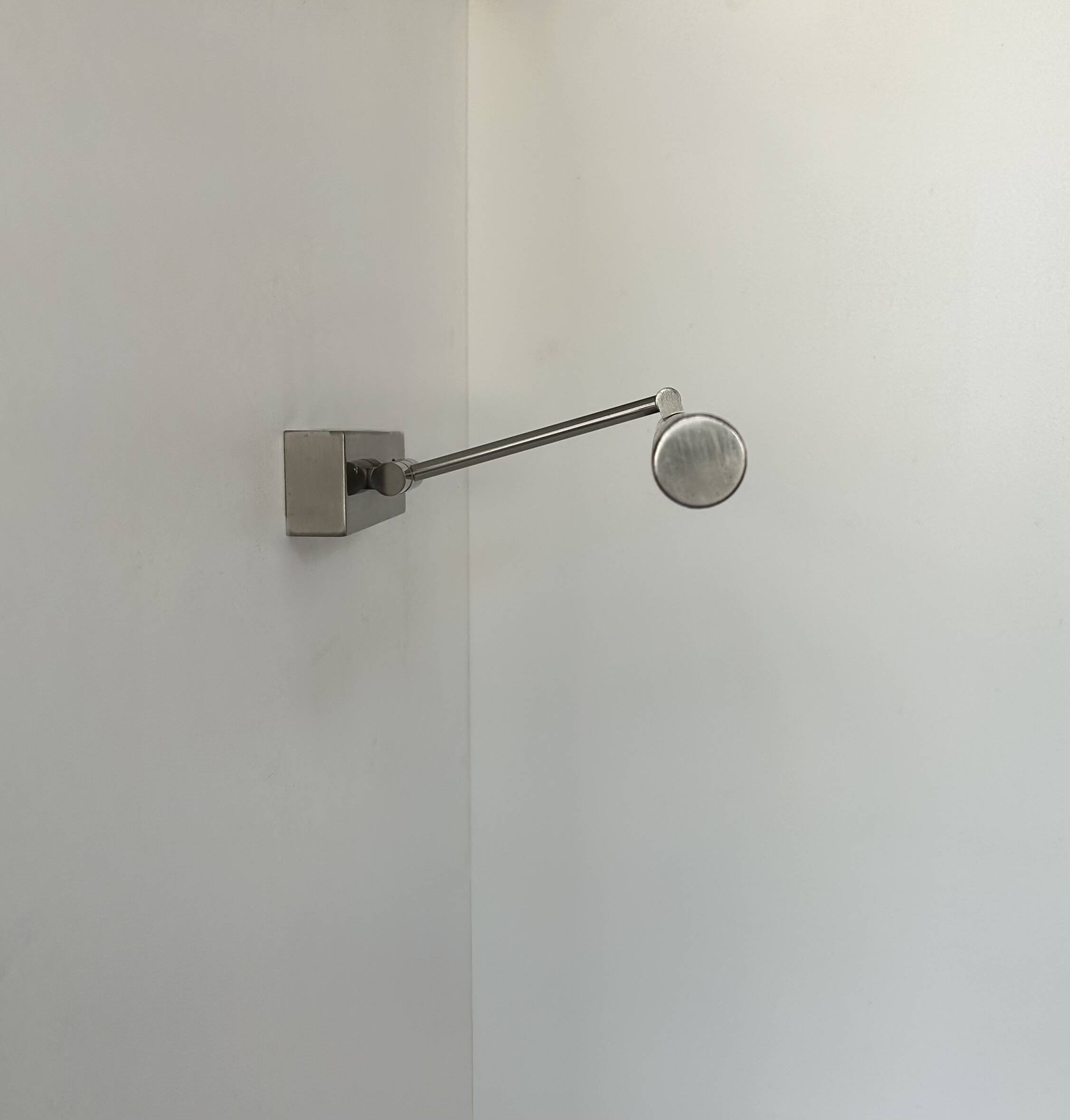 Vintage chrome adjustable wall light, France, 1980