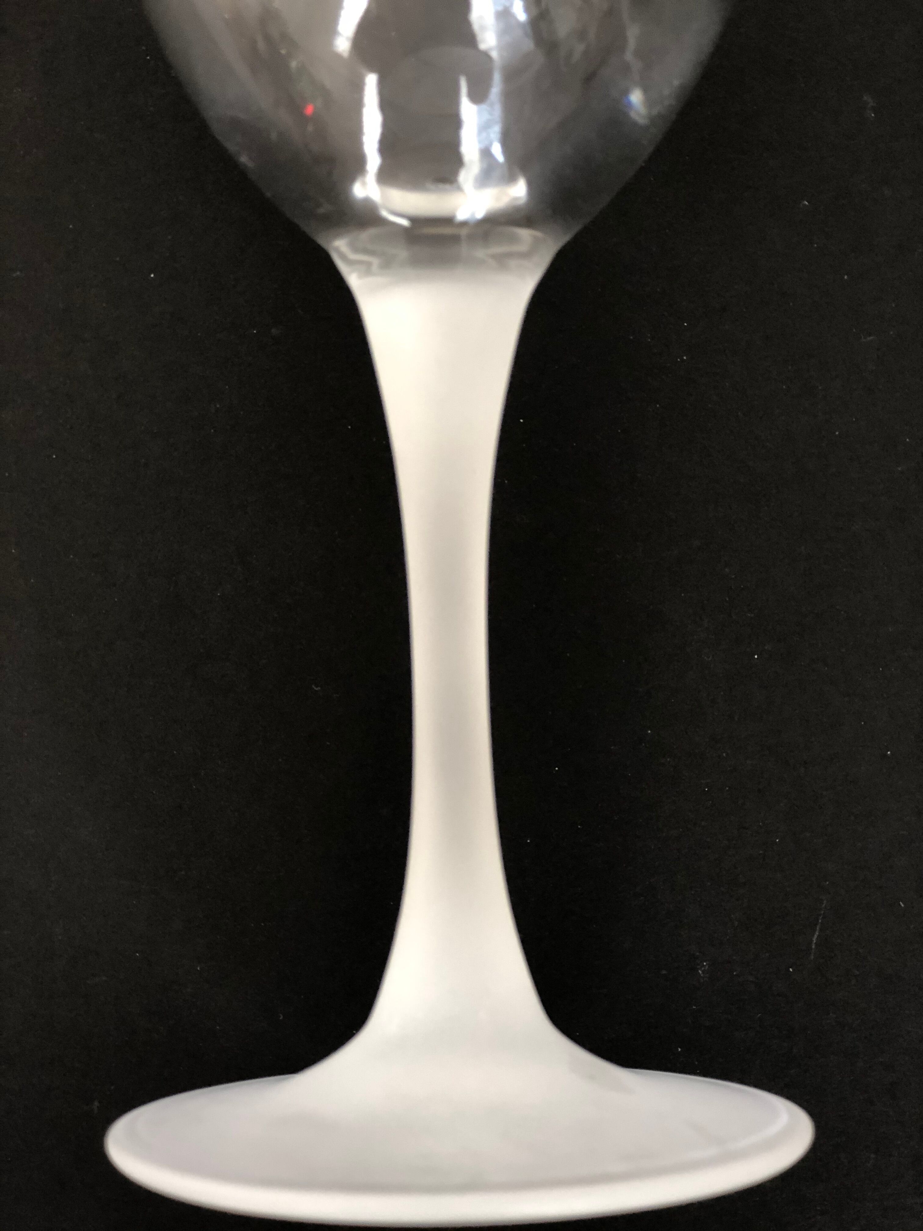 6 cut crystal wine glasses