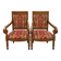 Pair of walnut armchairs – Restoration/Charles X period – 19th century