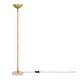 Brass and Burgundy stone floor lamp circa 1970