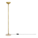 Brass and Burgundy stone floor lamp circa 1970
