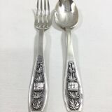 Couverts d'enfant en argent indochine