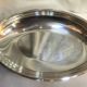 Silver metal hollow oval dish