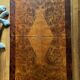 Coffee table in wood burl in the style of Willy Rizzo, 1970s.