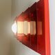 Multi-Layered Pyramid Wall Lamp In Red By Hustadt Leuchten, Germany 1970S