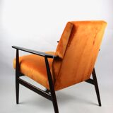Vintage Fox orange easy chair, 1970s