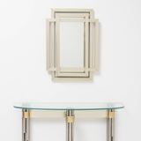 Miroir sculptural en laiton - Philippe Jean