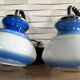 Opaline suspension goes up and down, vintage, 70s