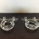 Pair of Art Deco Cristallerie de Vannes candlesticks