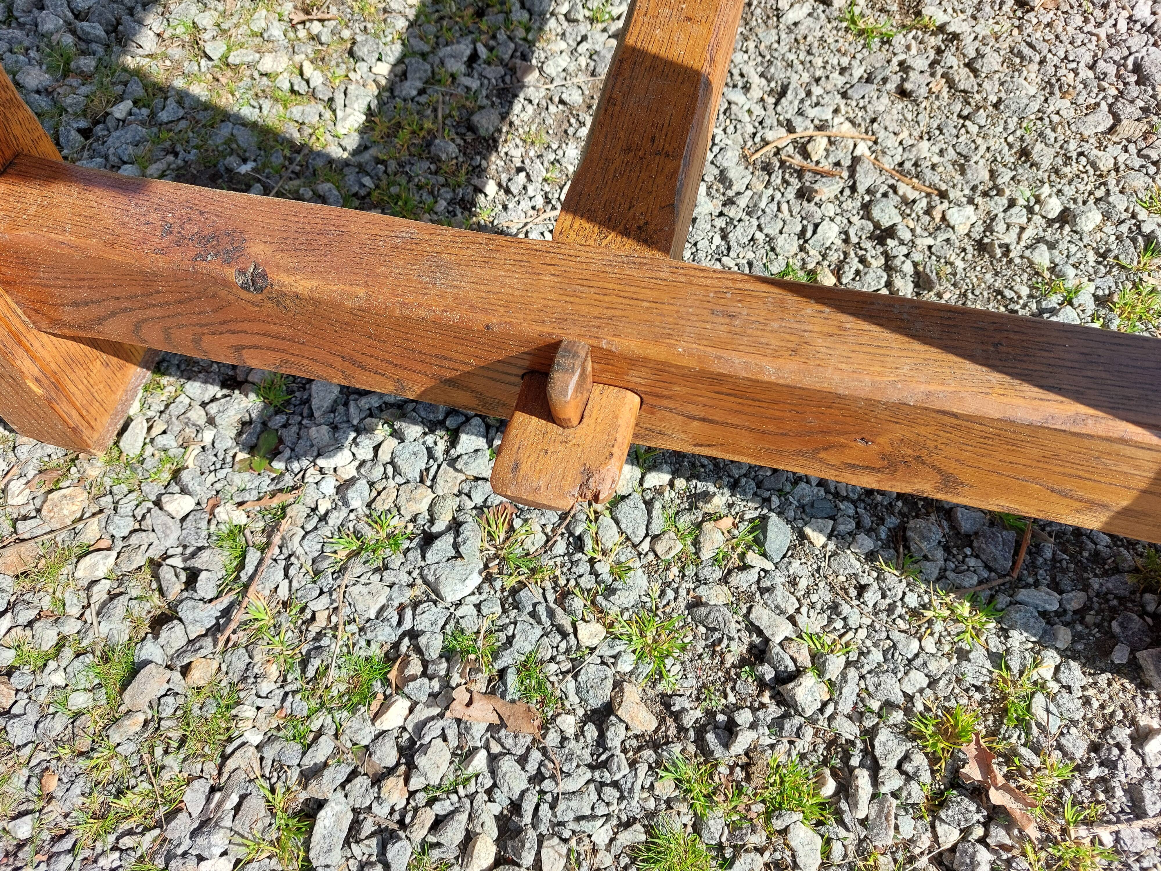 farm table with extensions, solid wood