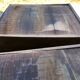 Antique solid cherry farmhouse table with 3 drawers and 2 pulls