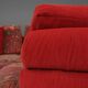 Modular Sofa in Red and Patterned Upholstery by Roche Bobois, France 1980s