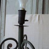 Lampadaire en fer forgé 1950