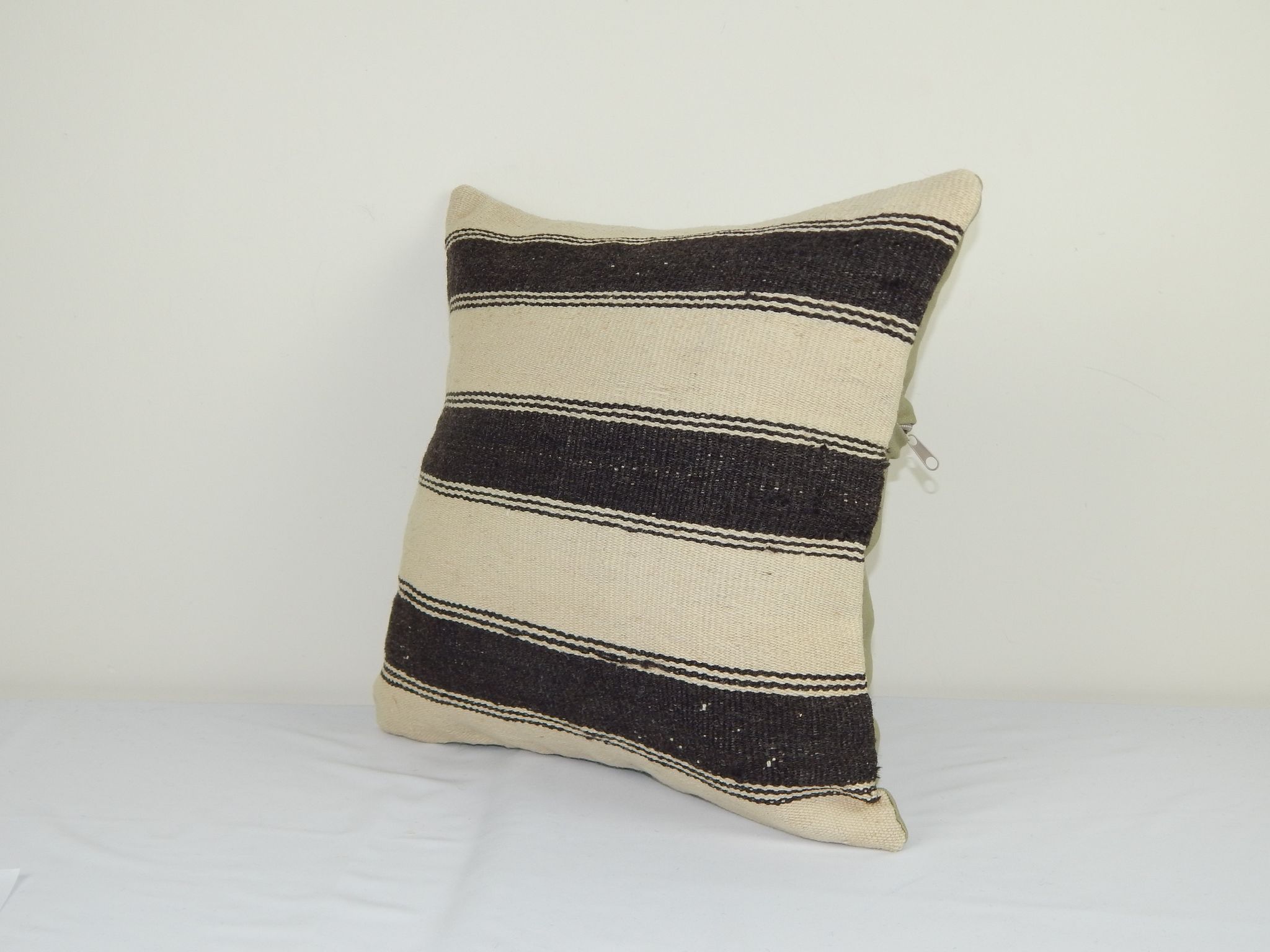 housse de coussin en chanvre turc rayé ak173