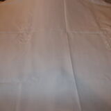 Tablecloth and 11 cotton/linen towels embroidered AD circa 1900