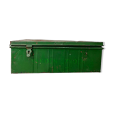 Vintage green industrial trunk