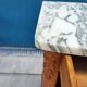 Bedside table marble top art-deco style