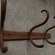 Antique curved wooden Fischel coat hook
