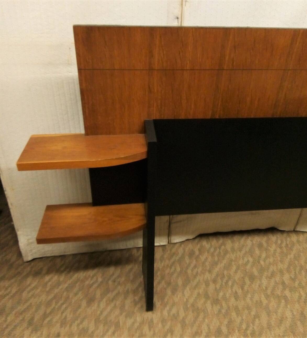 Vintage headboard 50s with shelves