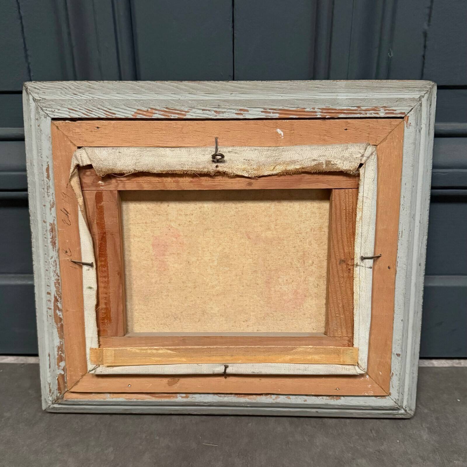 Oil on canvas still life bouquet of flowers 20th century